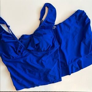 Stylish Blue Bikini Set for Women, Size XL, Perfect for curvy